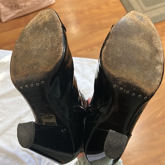 Burberry pattern leather boots - Picture 4 of 5